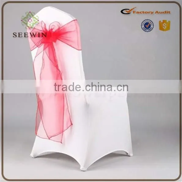 transparent cheap organza chair cover
