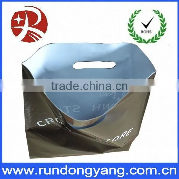 custom shopping carrier bag for tshirt and cap