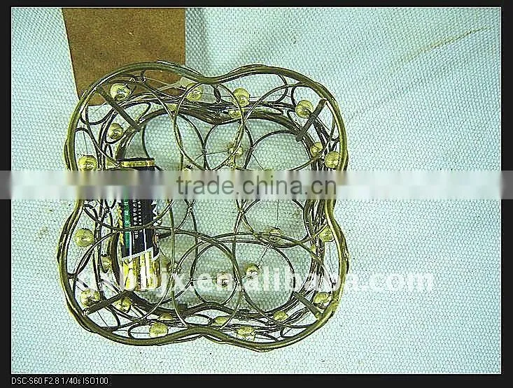 Gold wire woven small hard drive storage cases with lid