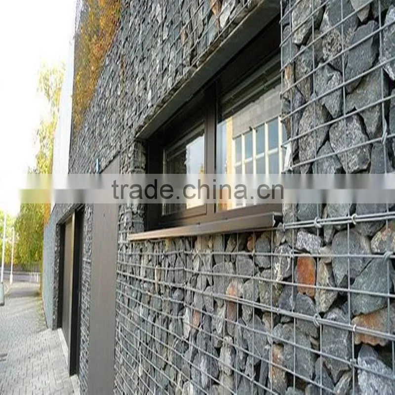 Gabion Basket Stone for decoration wall and defend flood Stone Cage mesh