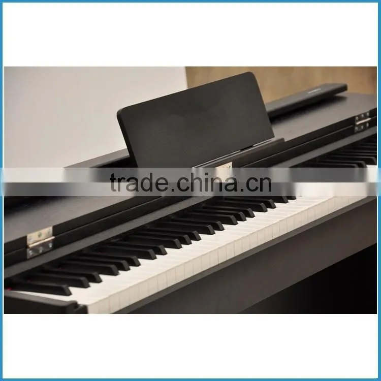 Black color 88 key digital piano with filp cover, standard hammer action keyboard electric piano, electronic keyboard piano