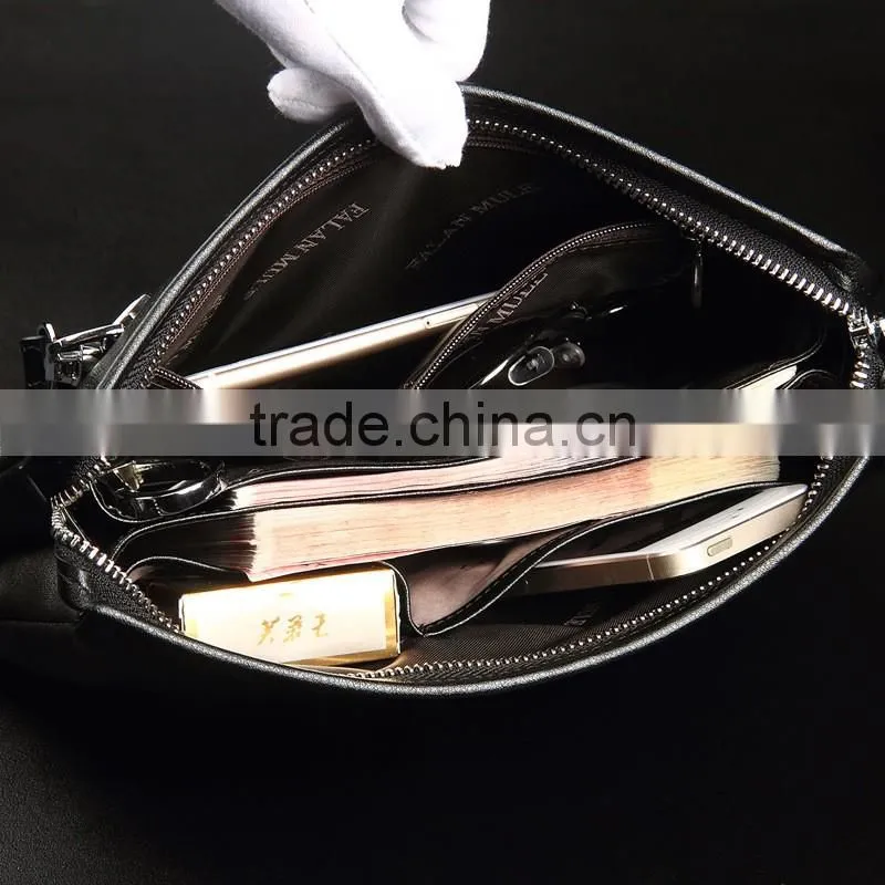 Fashion Black Travel Hand Bags Wholesale Popular Genuine Leather Handbags