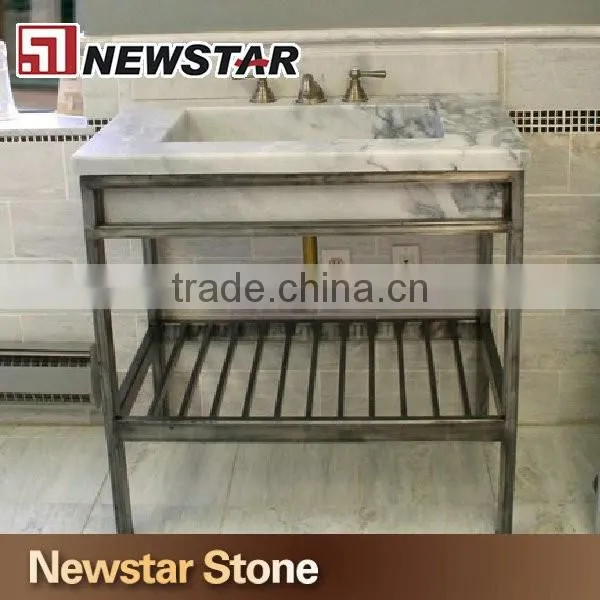 Hotel project metal bathroom vanity base