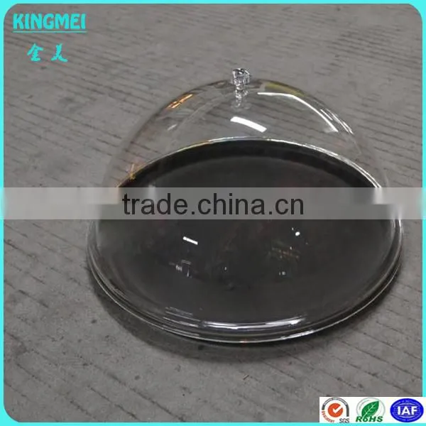 Hot sale Clear Acrylic Dome Dessert Pastry Display Food Tray with Cover