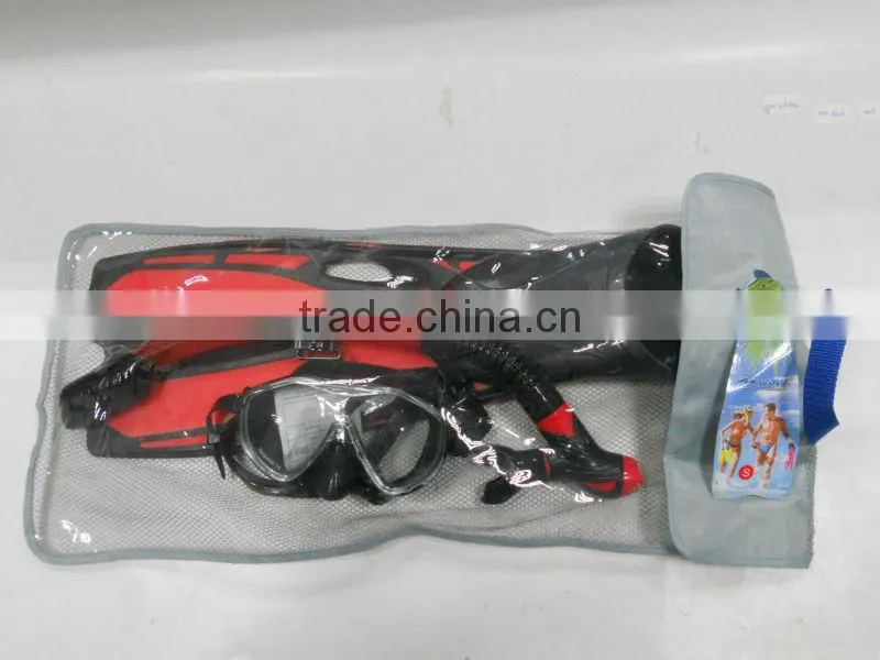 High quality competitive advanced silicone swim snorkel, diving mask and snorkel(SK-1202)