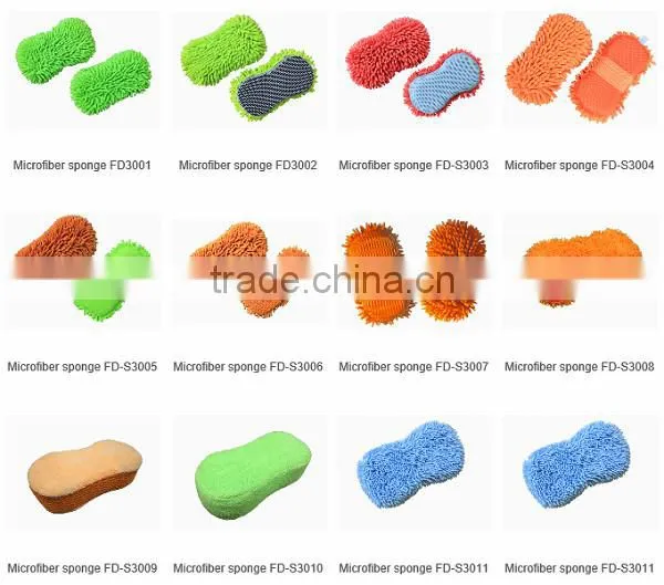 Customized Microfiber Wash Mitt , Chenille Mitt, Microfiber Car Wash Mitt