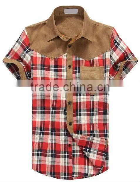 Newest Men's Plaid Long Sleeves Slim Cut Casual Shirt