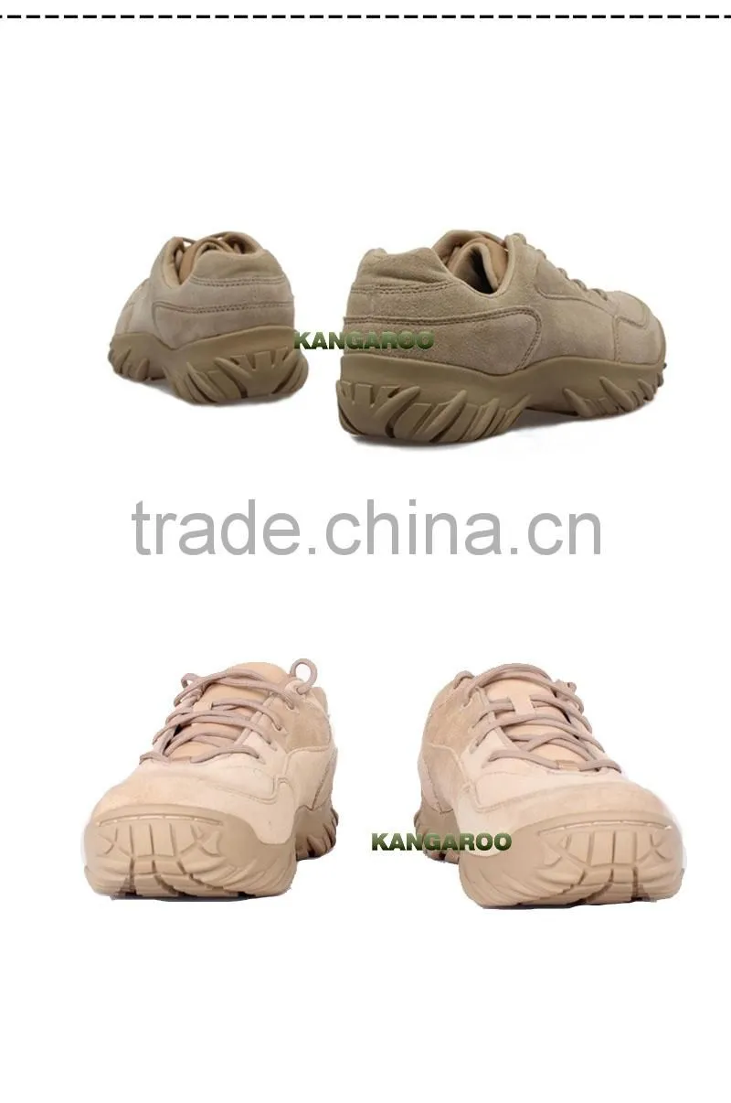 Low Cut Rubber Military Desert Laced Boots For Men