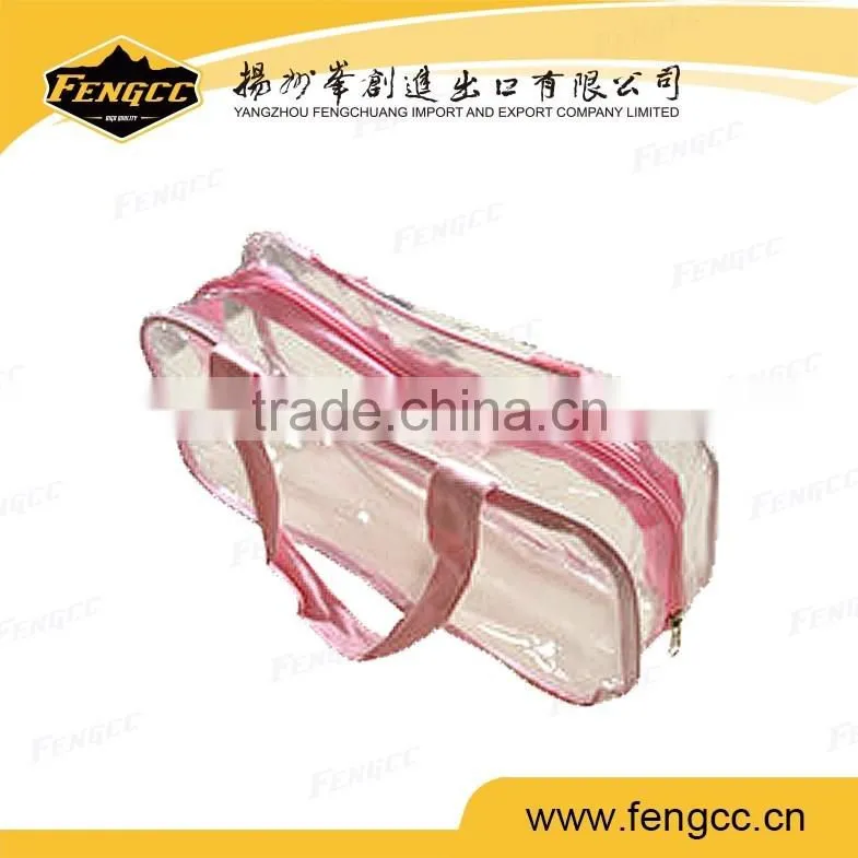 2016 travel season lady cosmetic clear pvc bag cosmetic case