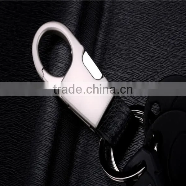Metal Leather Waist Hanging Keychain Keyring Key Ring Chain Men Key Manufacture