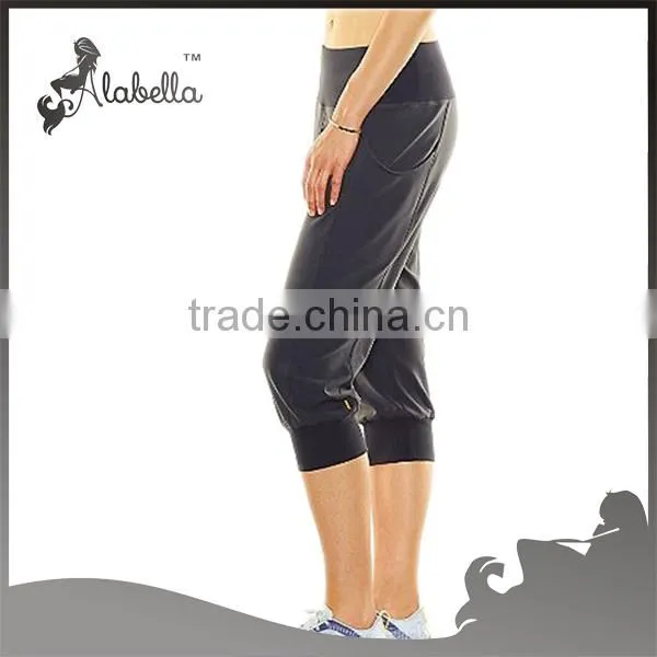 2015 High Quality Spandex/Polyester Yoga Pants/Yoga Capri