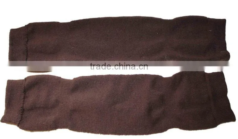Grey color cotton knit boot cuff socks