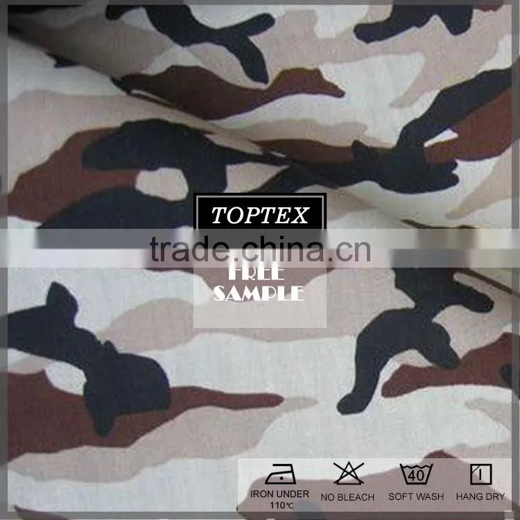 Tear-Resistant 100% Cotton military camouflage fabric