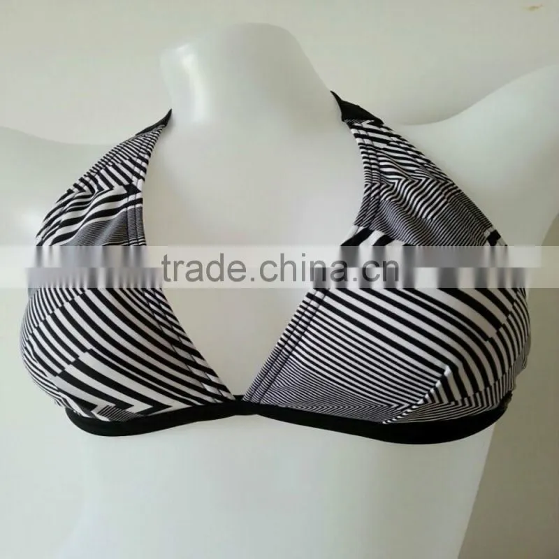 Young lady sunshine floral bikini swimsuit