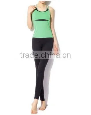 Purple Women 's Aerobics Pant Suit Yoga Shirts Body Building Sexy Clothing