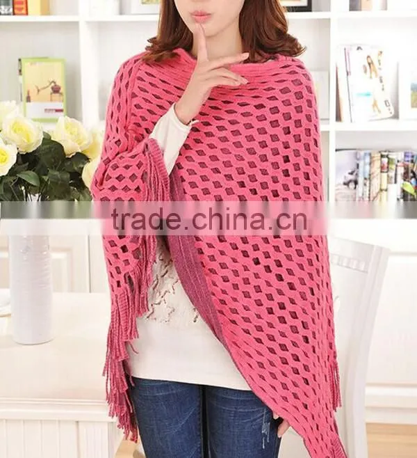 Latest design different color choice women batwing sleeve solid stitching knit cardigan new sweater