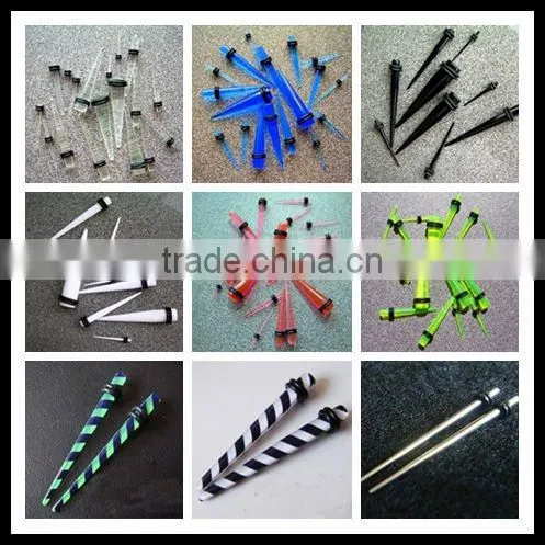 316L stainless steel ear piercing taper /ear piercing jewelry /body jewelry