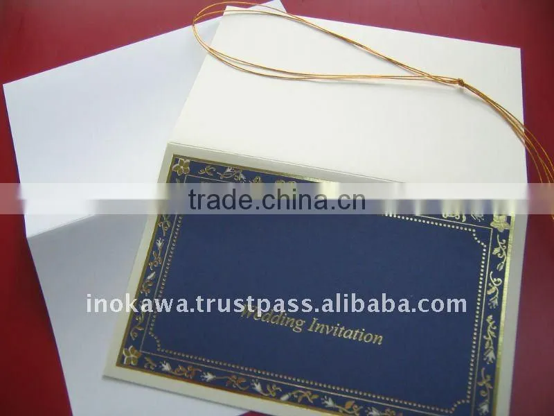 Japan Wedding Invitation Card 'IN CLASSIC BLUE' STOCKLOT Wholesale