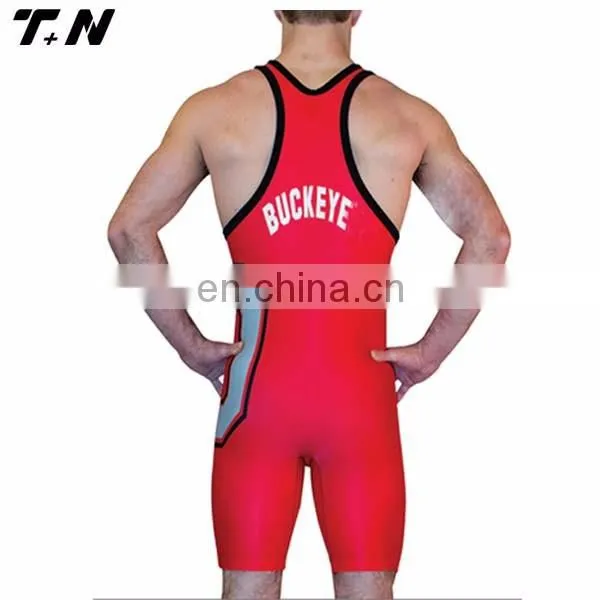 high quality men's 4xl sublimated custom wrestling singlets