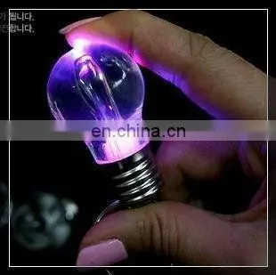 NEW Halloween Christmas Gift LED BULB LIGHT KEYCHAIN