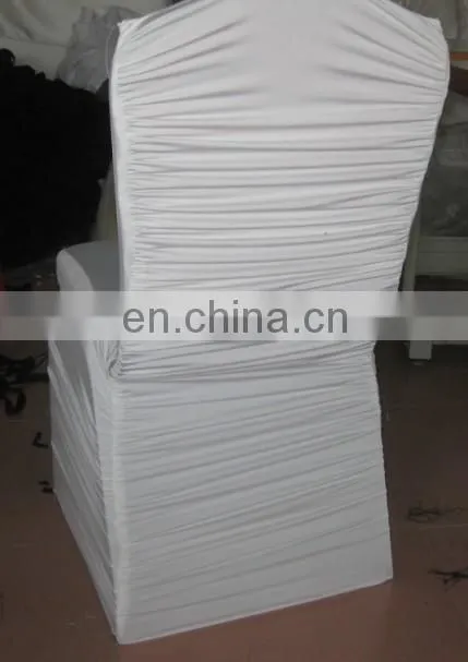 spandex/lycra chair cover in white color for plastic chairs