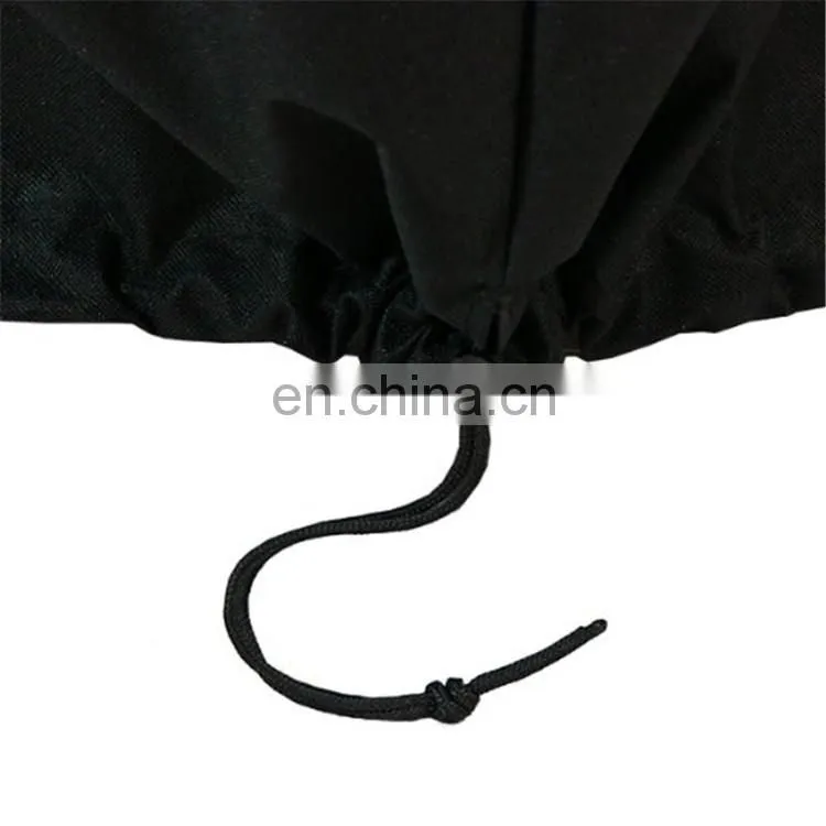 Heavy-Duty Weather-Resistant Round Fire Pit Cover with Drawstring and Toggle Closure