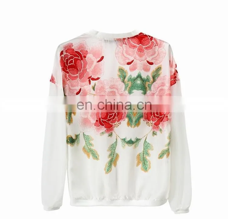 2014 Women new A/W design aestheticism floral printed rib neck fashion casual blazer