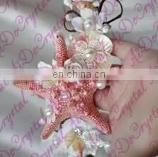 Aidocrystal Unique Design starfish pearl hair flowers accessories wholesale china