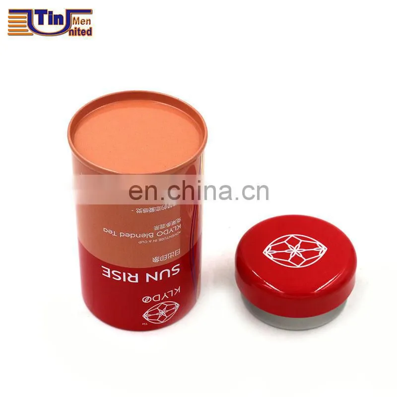 Small Round Tea Tin Box