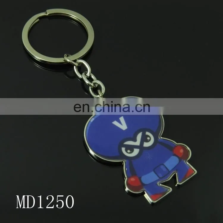 Customize dome epoxy key chain cartoon key chain