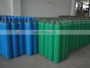 ISO9809 standard oxygen gas bottle with valve