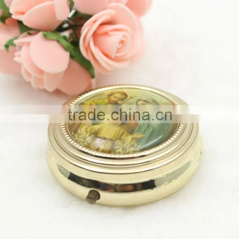 Hot sale religious metal pill box