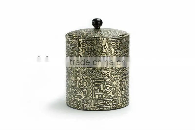 China 201 Stainless Steel And Leather Ice Bucket With Tongs KL-A222