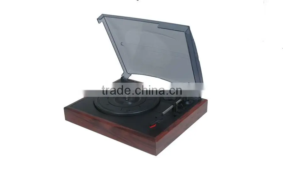 Simple Style!!! DS-2018: Retro Record Player with PC Recording/RCA Stereo Outputs/3 Speed