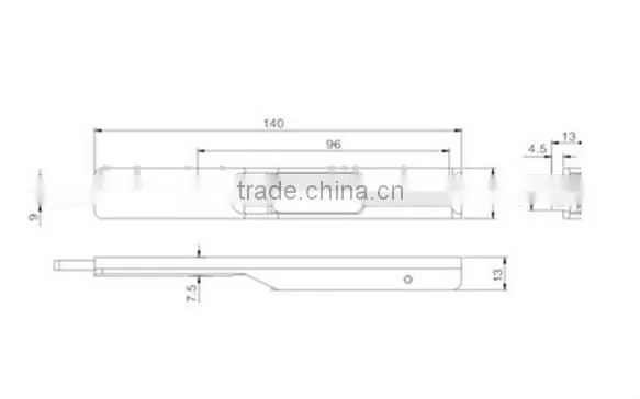 MC001 good quality zinc alloy types of door bolts