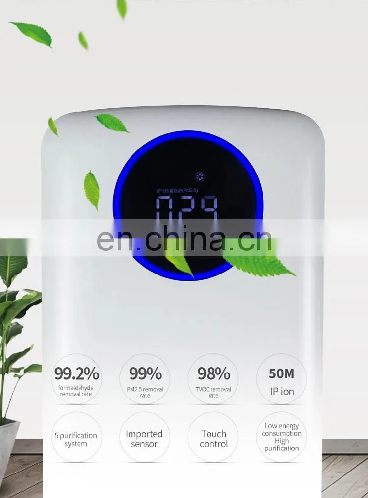Hot Sale 2019 CE Large Home Ion Heap Air Purifier For Hotel Hospital