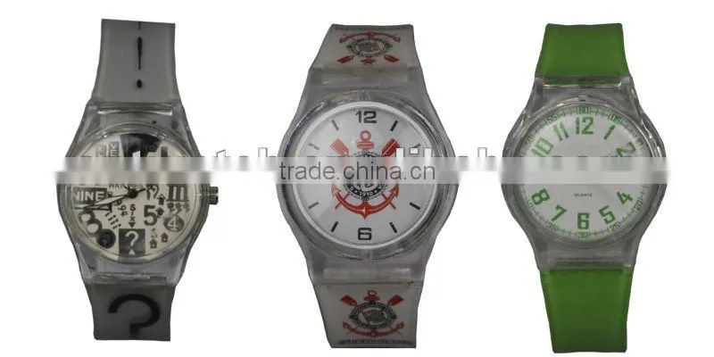 Fashion plastic quartz watch,customized style