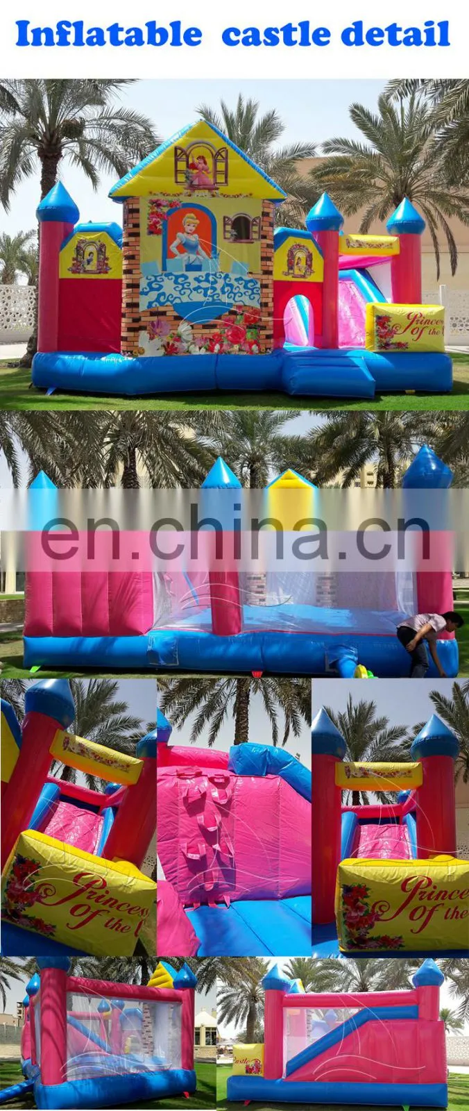Funny kids inflatable amusement park inflatable combo inflatable bouncer house