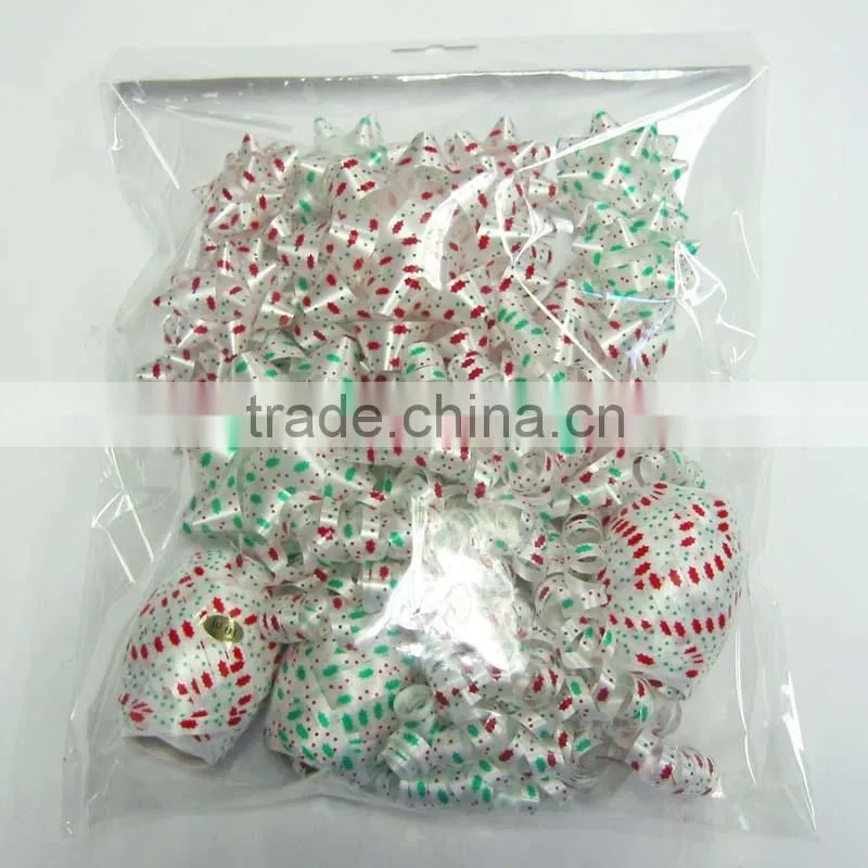 2015 Wholesale Christmas Decoration Star Bows with one pcs on paper card