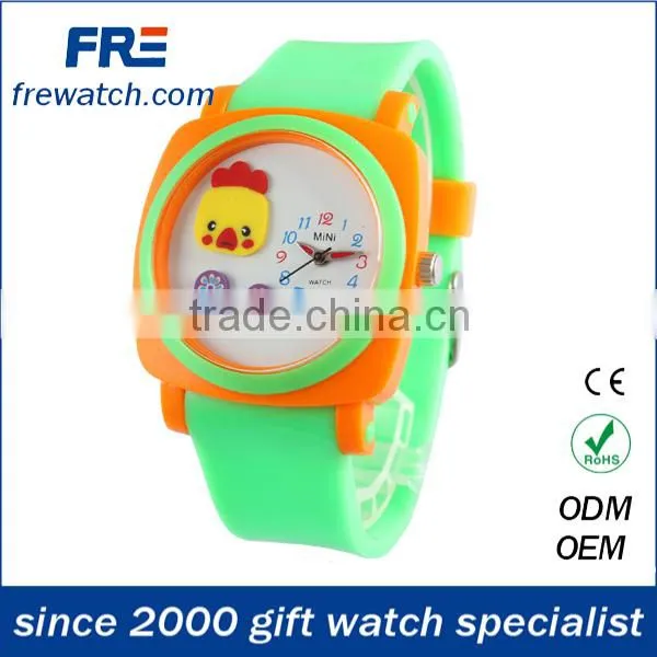 hot sales 2015 fashion silicone watch with japan movement water resisting