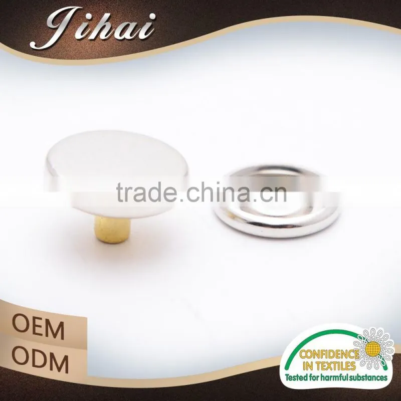 Garment Accessory 10mm Two Parts Snap Cap Rivet Button