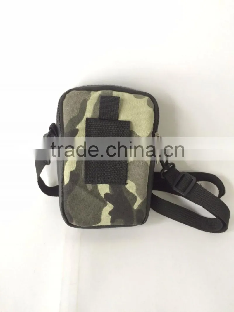 2016 mini messenger bag camouflage canvas phone storage bag
