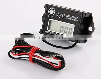 Digital Resettable Waterproof Inductive Tacho Hour Meter Used For Motorcycle,Marine,Boat,Snowmobile,Lawn Mower,Generator,Jet Ski