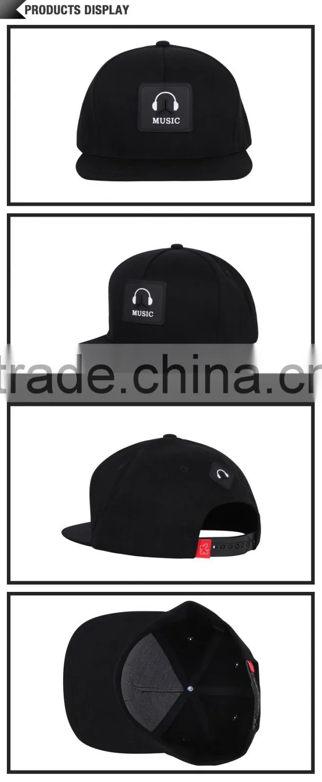 Custom customize snapback caps hats hot design leather patch logo snapback caps wholesale