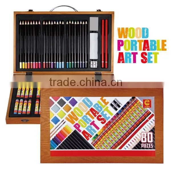 High Quality Wooden Art Set New Stationery Products