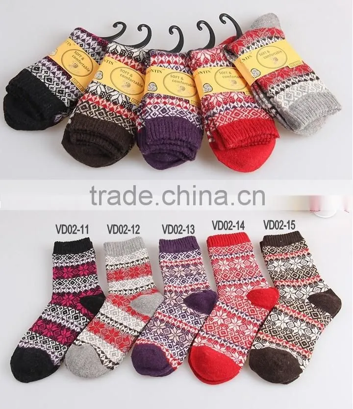 Women's Thicken Socks 5 pairs/lot New Winter Thermal Cashmere Socks Women Warm Rabbit Wool Socks