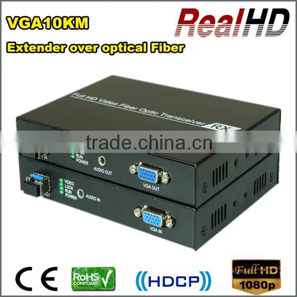 2016 China Highest Quality Uncompressed lossless 10km Fiber 3D VGA Extender Cable