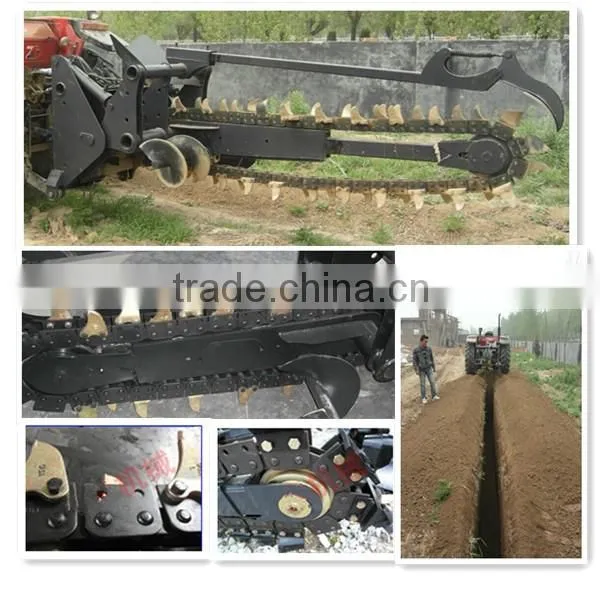 High quality alloy blades 1.2m depth RXK120 chain trencher for sale
