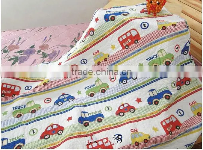 Cartoon printed children patchwork children quilt,children summer air conditioning quilt