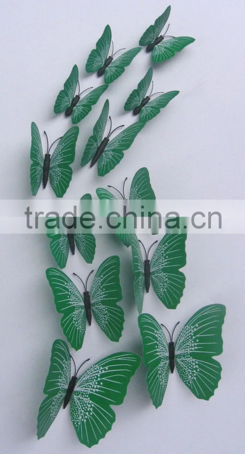 12 pcs butterflies Home Decor Sticker Art Design Decal Wall Stickers Room Decorations 3D Butterfly